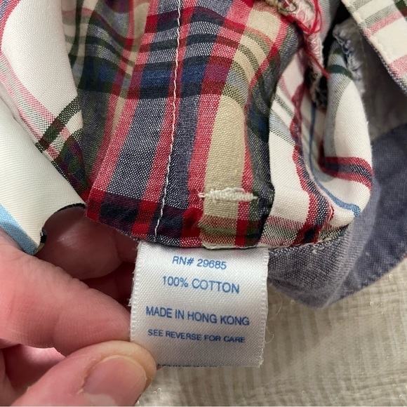 Pendleton Vintage 80s Chino Shorts Plaid Pleated High Waist Side Pockets 27 - Picture 12 of 14